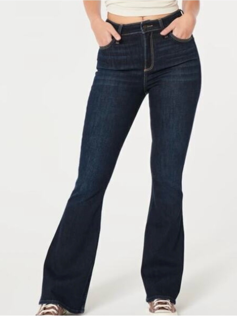 Hollister Curvy High Rise Vintage Flare Jeans